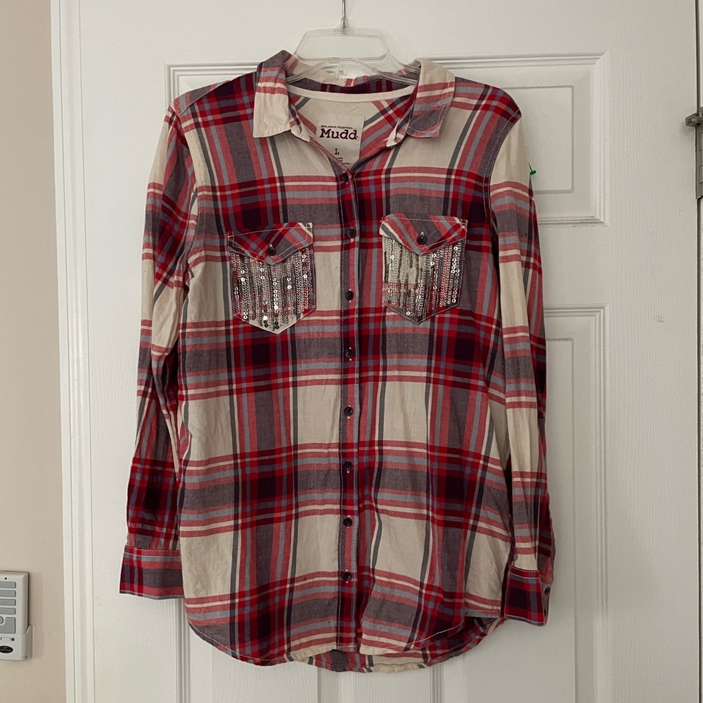 MUDD button down shirt Size (L)